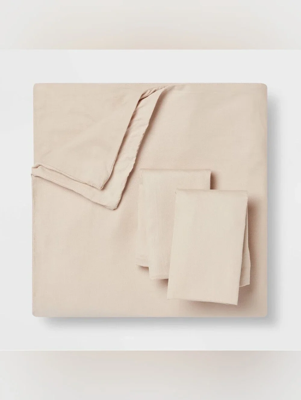 Threshold 2pc Twin/Twin Extra Long Washed Cotton Sateen Duvet Cover and Sham Set